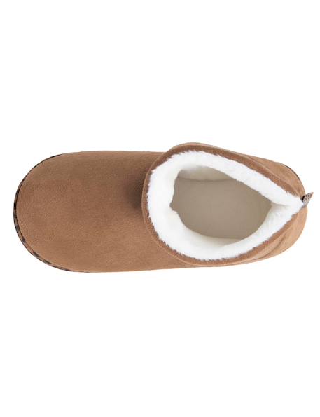 Chaussons bottillons suédine, semelle gomme ultra souple Camel 2 - vertbaudet enfant 