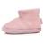 Chaussons bottillons suédine, semelle gomme antidérapante Rose 3 - vertbaudet enfant 