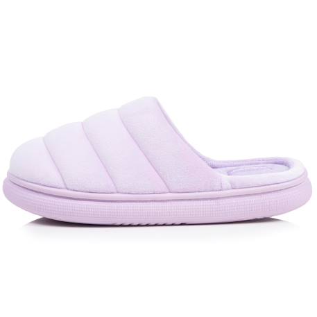 Chaussons mules microvelours semelle bloup extra confort Blush+Gris chiné+Léopard beige+Lilas 22 - vertbaudet enfant 