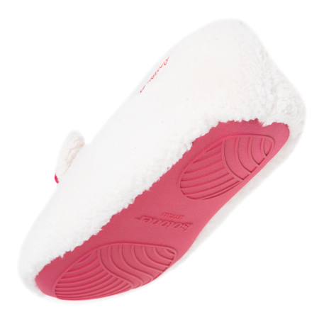 Chaussons slippers sherpa, semelle gomme ultra souple Ivoire 5 - vertbaudet enfant 