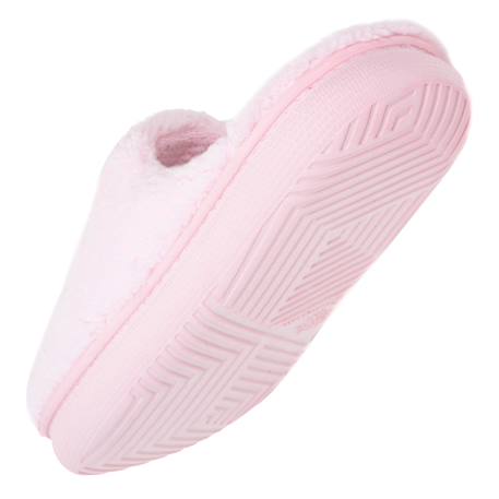 Chaussons mules sherpa stylé et chaud confort douillets et moelleux Ivoire+Rose pâle+Vert d'eau 11 - vertbaudet enfant 