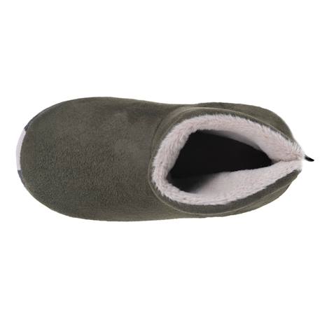 Chaussons bottillons suédine, semelle gomme antidérapante Kaki 2 - vertbaudet enfant 