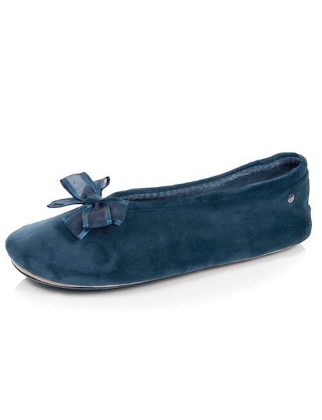 Chaussons ballerines semelle intérieure moelleuse et confortable Bleucanard+Léopard+Sauge 6 - vertbaudet enfant 