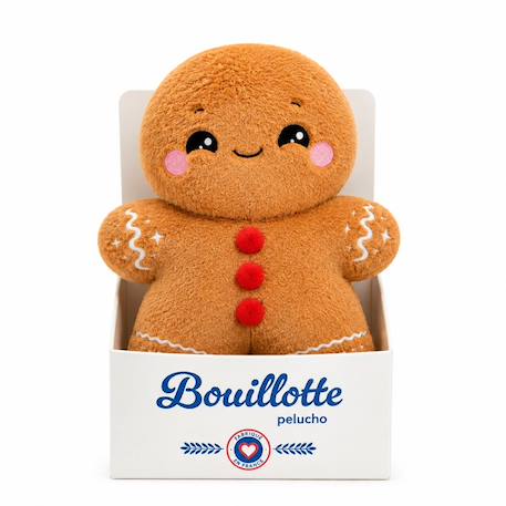 Peluche bouillotte bonhomme pain d'épice Marron 4 - vertbaudet enfant 