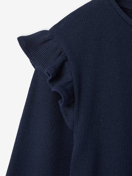 Robe Noël bi-matière jupon en tulle fille écru+marine 12 - vertbaudet enfant 
