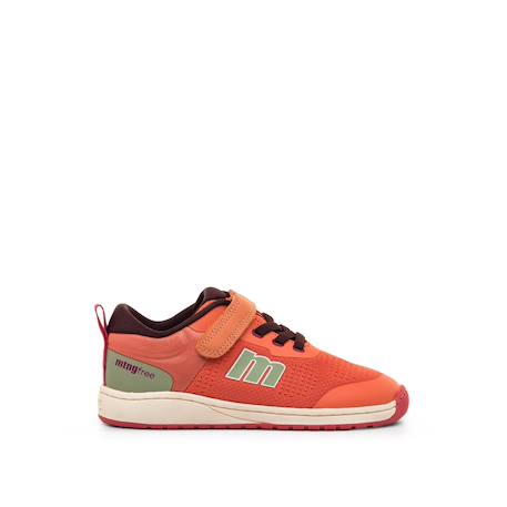 Sneakers filles synthétique fermeture adhésive barefoot Orange+Pink 1 - vertbaudet enfant 