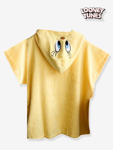Poncho de bain Titi Looney Tunes jaune 1 - vertbaudet enfant 