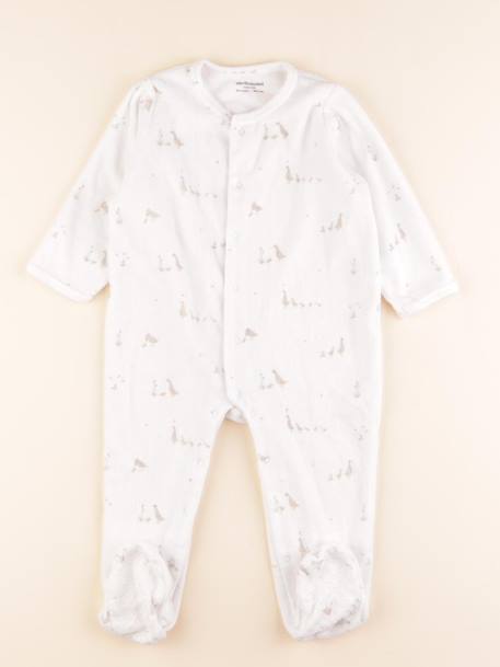 Pyjama velours - 24 mois Blanc 1 - vertbaudet enfant 