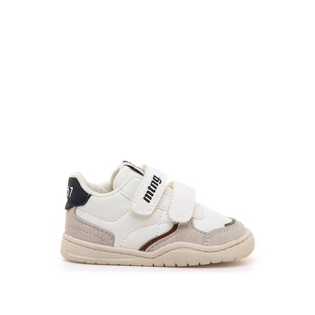 Sneakers garçon synthétique fermeture adhésive barefoot Blue+Green+White 13 - vertbaudet enfant 
