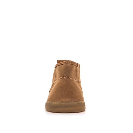 Bottines filles synthétique fermeture adhésive barefoot Brown 3 - vertbaudet enfant 