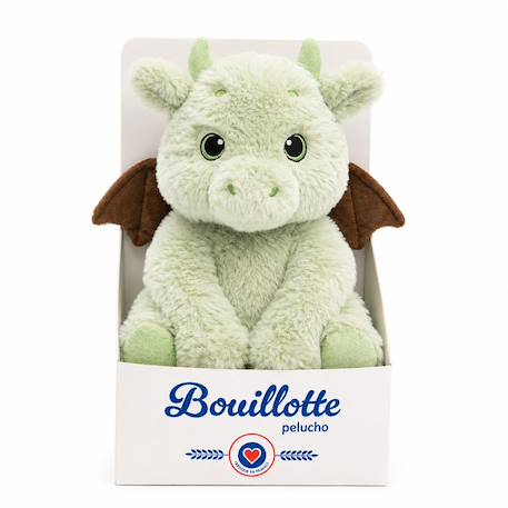 Peluche bouillotte dragon Vert 4 - vertbaudet enfant 