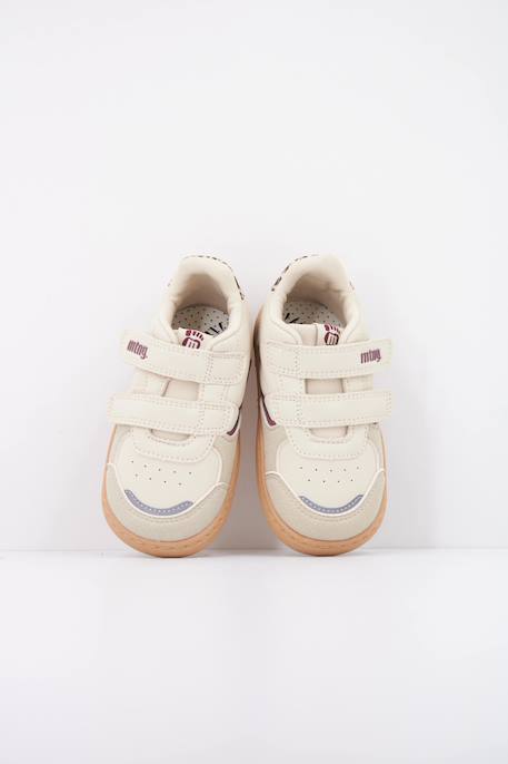Sneakers filles synthétique fermeture adhésive barefoot Beige 3 - vertbaudet enfant 