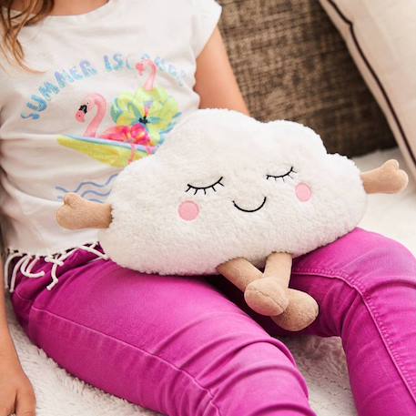 Bouillotte déhoussable nuage Blanc 1 - vertbaudet enfant 