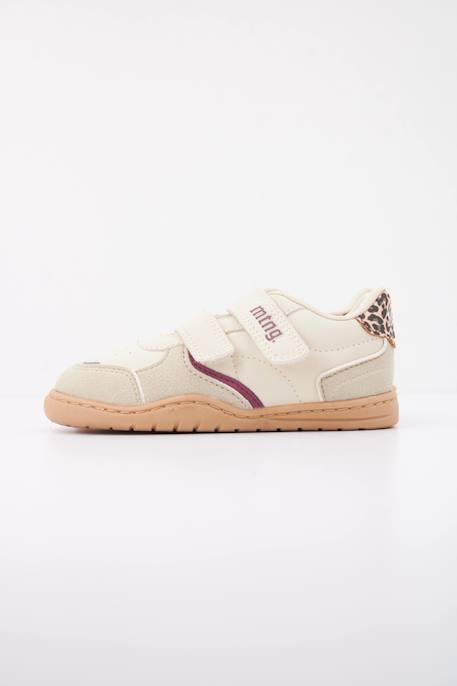 Sneakers filles synthétique fermeture adhésive barefoot Beige 4 - vertbaudet enfant 