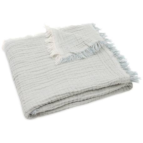 Couverture berceau en coton bio gots Vert d'eau 1 - vertbaudet enfant 