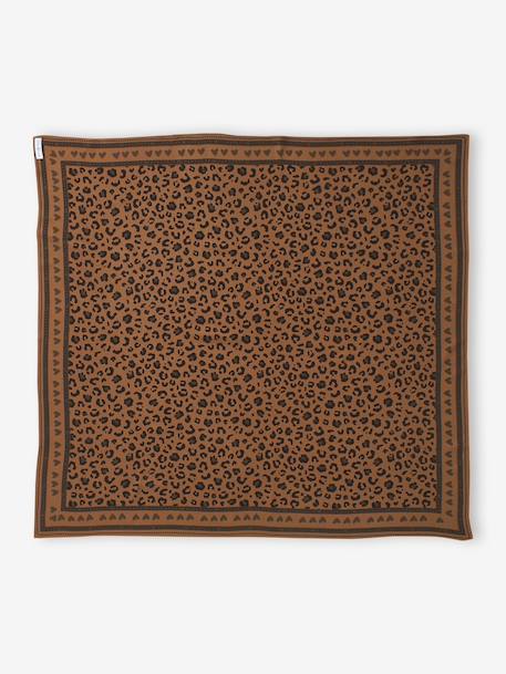 Foulard léopard carré beige 2 - vertbaudet enfant 