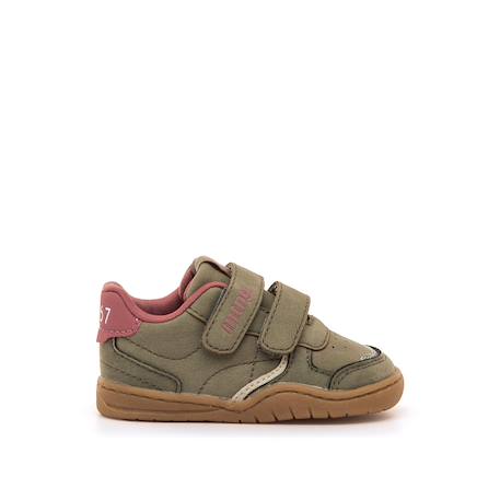 Sneakers garçon synthétique fermeture adhésive barefoot Blue+Green+White 7 - vertbaudet enfant 