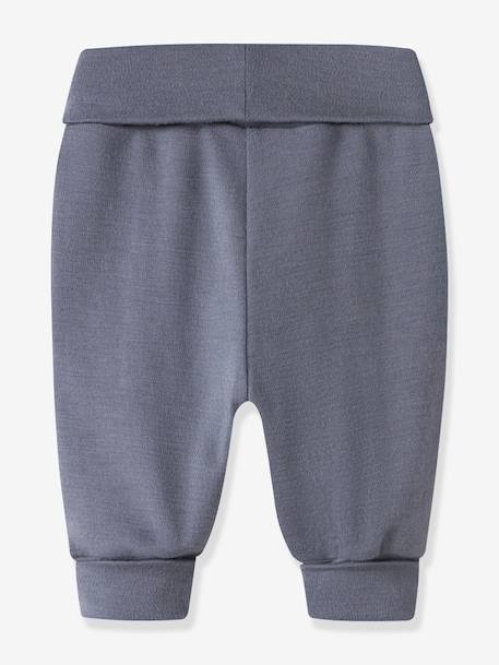 Pantalon bébé en laine mérinos name it bleu grisé+gris chiné 5 - vertbaudet enfant 