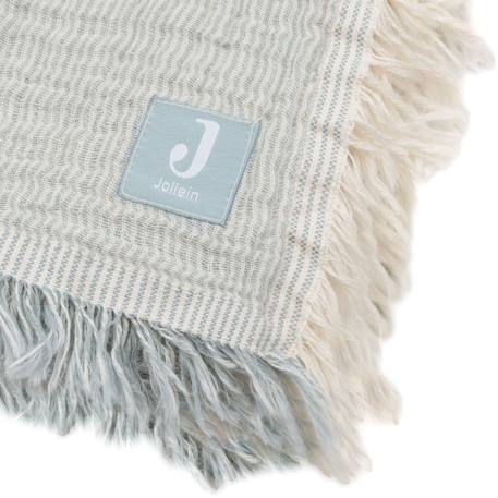 Couverture berceau en coton bio gots Vert d'eau 4 - vertbaudet enfant 