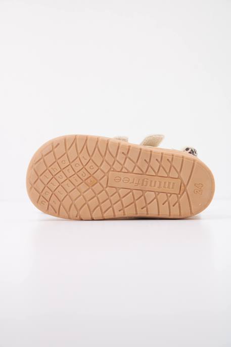 Sneakers filles synthétique fermeture adhésive barefoot Beige 5 - vertbaudet enfant 