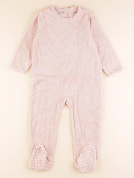 Pyjama velours - 3 ans Rose 1 - vertbaudet enfant 