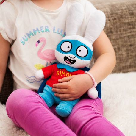 Peluche bouillotte simon super lapin Marron 1 - vertbaudet enfant 
