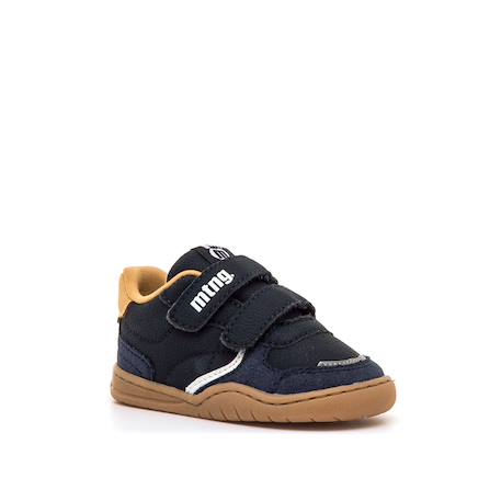 Sneakers garçon synthétique fermeture adhésive barefoot Blue+Green+White 2 - vertbaudet enfant 