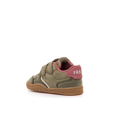 Sneakers garçon synthétique fermeture adhésive barefoot Blue+Green+White 10 - vertbaudet enfant 