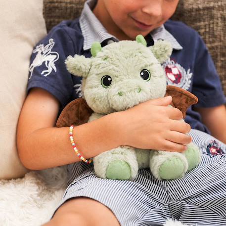 Peluche bouillotte dragon Vert 1 - vertbaudet enfant 