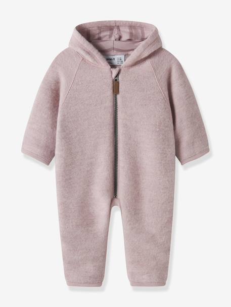 Combinaison d’hiver bébé en laine mérinos avec doublure jersey name it mauve 1 - vertbaudet enfant 