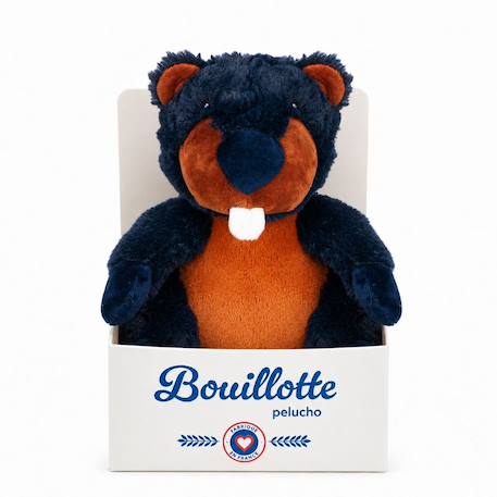 Peluche bouillotte castor Bleu 4 - vertbaudet enfant 