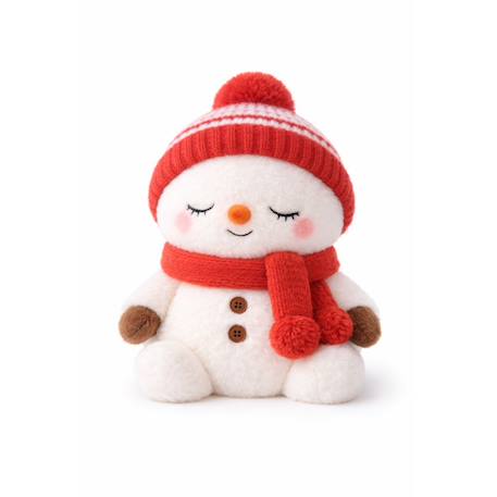Peluche bouillotte bonhomme de neige Blanc 2 - vertbaudet enfant 