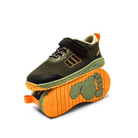Sneakers garçon synthétique fermeture adhésive Bleu moyen+Blue+Mauve+Vert olive 20 - vertbaudet enfant 