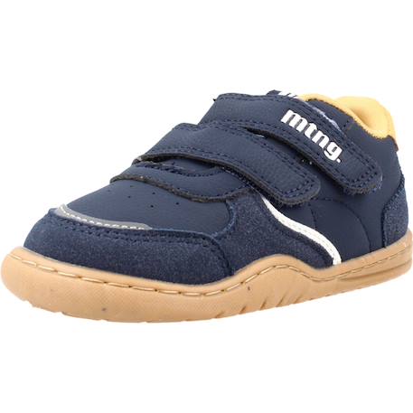 Sneakers garçon synthétique fermeture adhésive barefoot Blue+Green+White 4 - vertbaudet enfant 