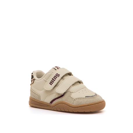Sneakers filles synthétique fermeture adhésive barefoot Beige 2 - vertbaudet enfant 