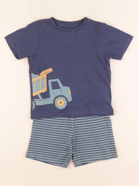 Pyjama coton - 4 ans Bleu 1 - vertbaudet enfant 