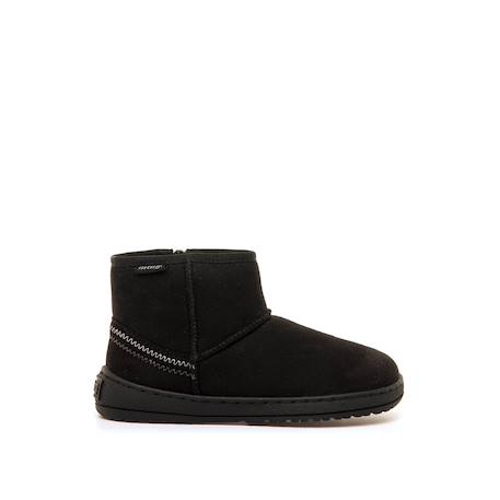 Bottines filles synthétique fermeture éclair barefoot Black+Brown 1 - vertbaudet enfant 