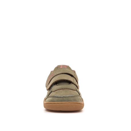 Sneakers garçon synthétique fermeture adhésive barefoot Blue+Green+White 9 - vertbaudet enfant 