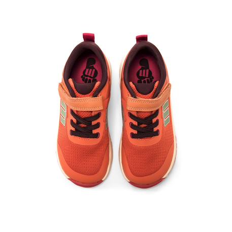 Sneakers filles synthétique fermeture adhésive barefoot Orange+Pink 2 - vertbaudet enfant 
