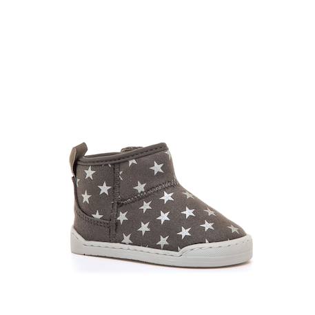 Bottines filles synthétique fermeture adhésive barefoot Grey 2 - vertbaudet enfant 