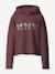 Sweat à capuche avec inscription fille name it bois de rose+chocolat 1 - vertbaudet enfant 