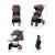 Poussette TRIG 3 Pliable d’Une Main jusqu’à 25 kg avec Dossier Allongé, Grandes Roues et Capote Imperméable Beige+Gris+Marron+Noir 18 - vertbaudet enfant 