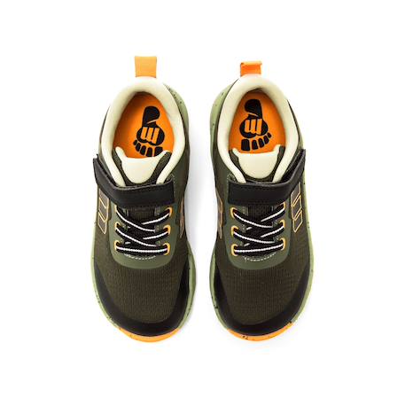 Sneakers garçon synthétique fermeture adhésive Bleu moyen+Blue+Mauve+Vert olive 16 - vertbaudet enfant 