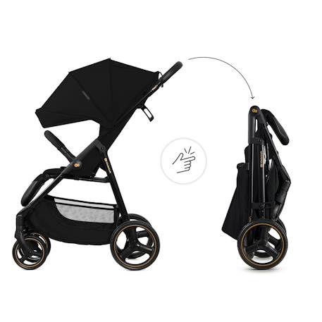 Poussette TRIG 3 Pliable d’Une Main jusqu’à 25 kg avec Dossier Allongé, Grandes Roues et Capote Imperméable Beige+Gris+Marron+Noir 21 - vertbaudet enfant 