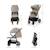 Poussette TRIG 3 Pliable d’Une Main jusqu’à 25 kg avec Dossier Allongé, Grandes Roues et Capote Imperméable Beige+Gris+Marron+Noir 6 - vertbaudet enfant 