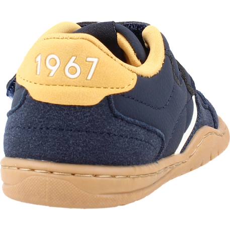 Sneakers garçon synthétique fermeture adhésive barefoot Blue+Green+White 3 - vertbaudet enfant 