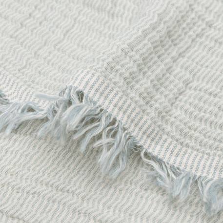 Couverture berceau en coton bio gots Vert d'eau 3 - vertbaudet enfant 