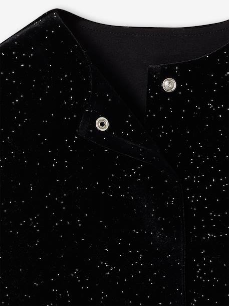 Kimono fille manches longues noir 3 - vertbaudet enfant 