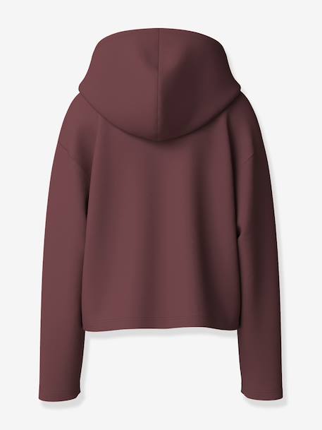 Sweat à capuche avec inscription fille name it bois de rose+chocolat 2 - vertbaudet enfant 