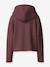 Sweat à capuche avec inscription fille name it bois de rose+chocolat 2 - vertbaudet enfant 